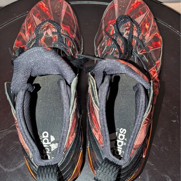 ADIDAS Cleats Mens 8 Freak X Kevlar Mid Black Orange TD Football Futbol Soccer - Picture 7 of 9